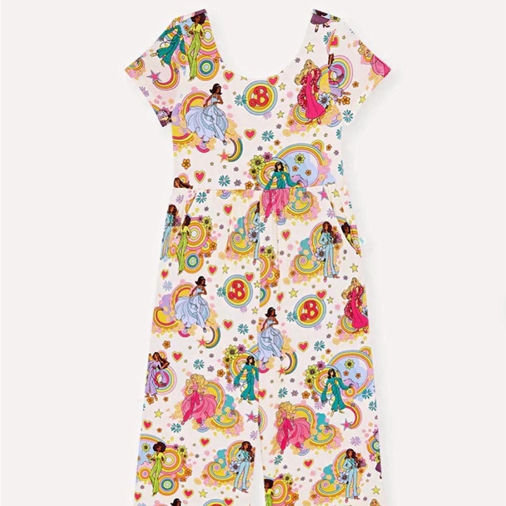 Posh Peanut Groovy Barbie Jumpsuit 5-6 Years